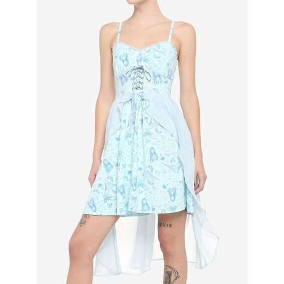 Corpse Bride Emily Flowy Lace-Up Cami Dress (Sm) - Picture 1 of 8